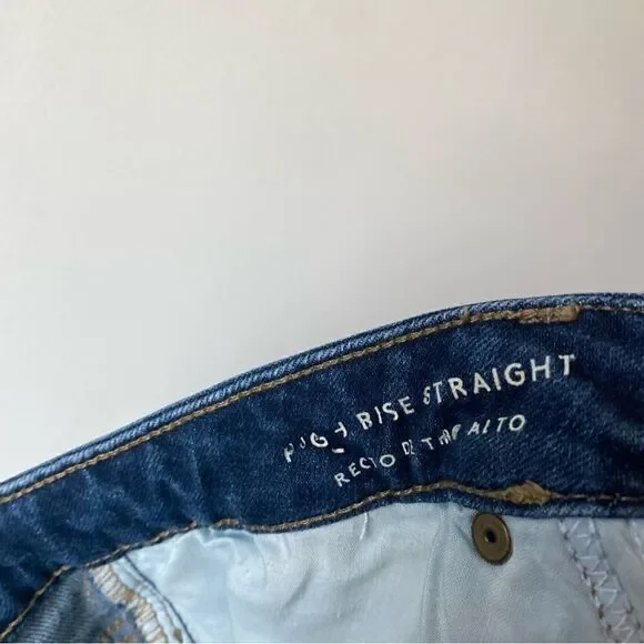 Universal thread distressed high rise straight jeans size 12 - Picture 6 of 6